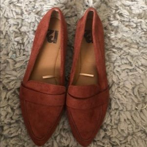 Orange brown flats